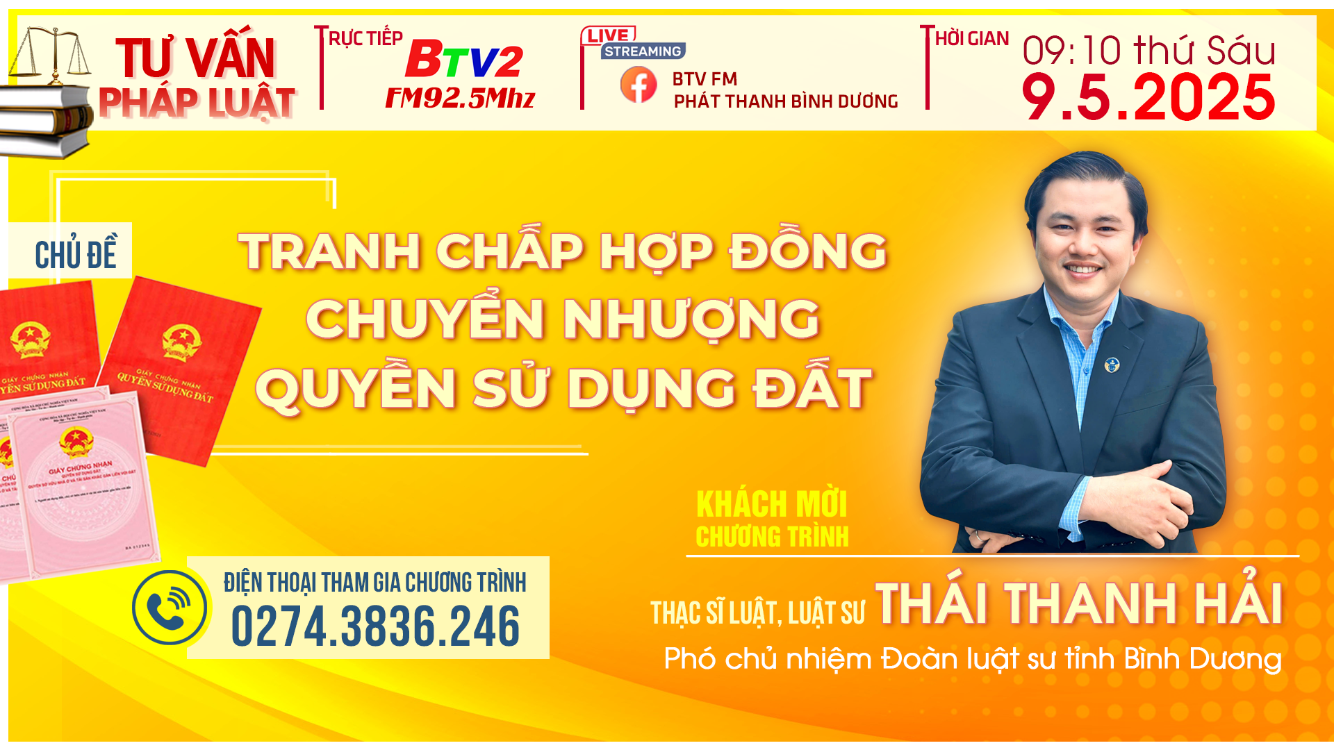 TƯ VẤN PHÁP LUẬT (9/5/2025)